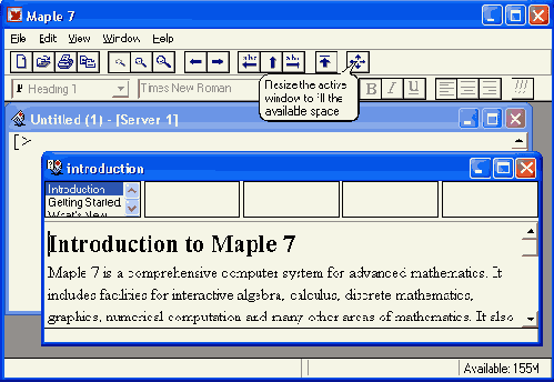 ���� ������� Maple 