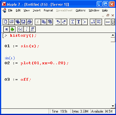� �������� history ���������� �� 