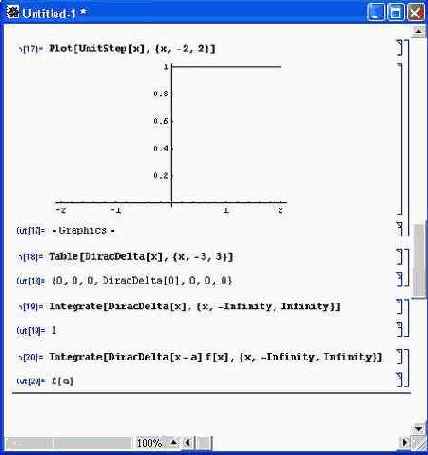 ������-������� ������ � DiracDelta