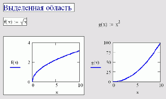 Области с обрамлением (слева) и без обрамления (справа)