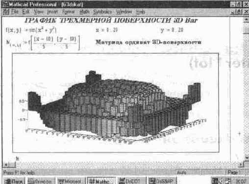 ��������� ������� SD-�������� � ���� ����������� (3D Bar Chart)