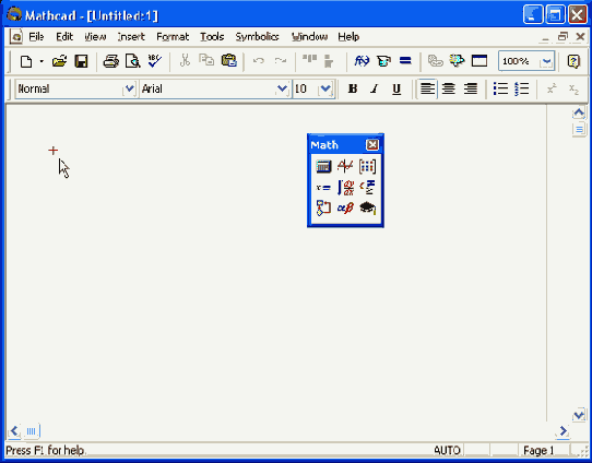 ���� Mathcad 11 � ����� ����������