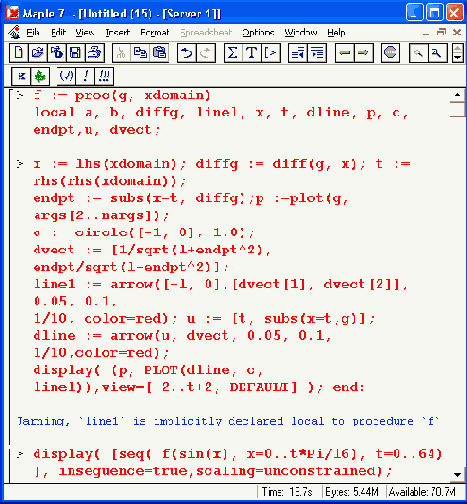 �������� ���������� ������� � ������ plottools