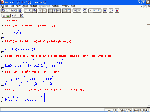 ������� ����������������� ��������� diff � Diff