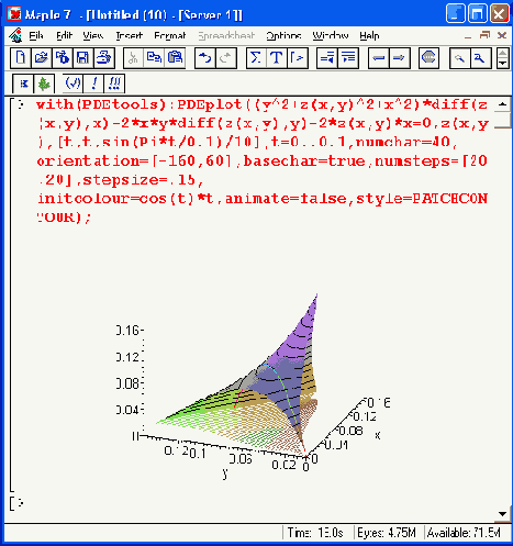 ����������� ������� dfieldplot