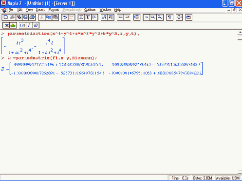 ������� ���������� ������ algcurves