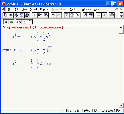 ������ � ��������� piecewise