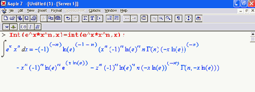 ������� ������ ������� Maple �� 