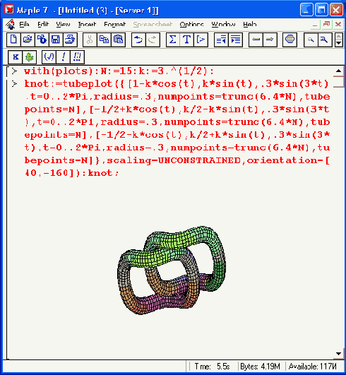 � ����������� ������� tubeplot 