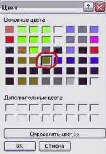 Цвет фона и цвет шрифтов.