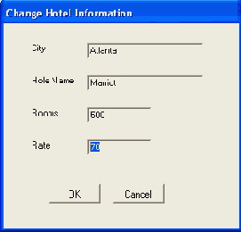 Демонстрация диалогового окна
