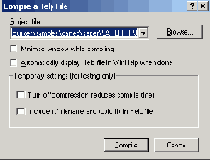 ����� ��������� ���������� ���� �������� �� ������ Compile