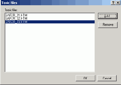 ���������� ���� Topic Files