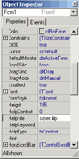 �������� HelpFile ������ ���������