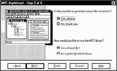 �������� ���������� ���������� MFC AppWizard