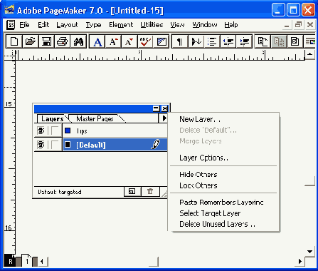 Палитра слоев
