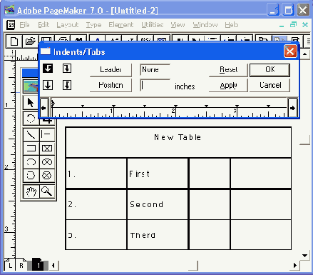 Разметка колонок