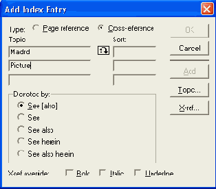 Cross-reference (Перекрестная)