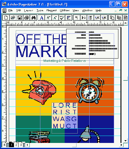Модульная сетка и сверстанный по ней документ