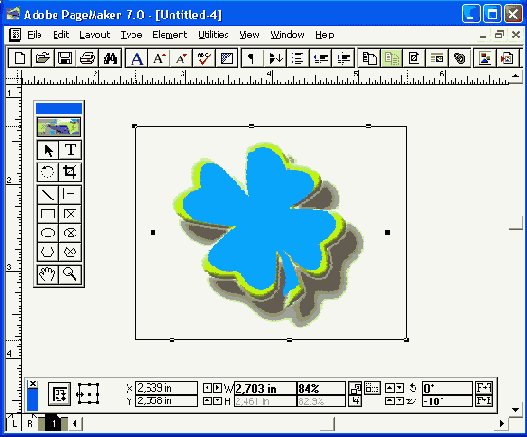 Наклон объекта в режиме (фиксации якорной точки