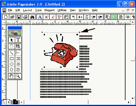 Врезка и форточный заголовок, созданные с помощью фреймов