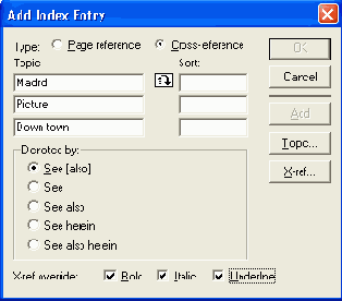 Разное число уровней тем в указателе менять местами с помощью