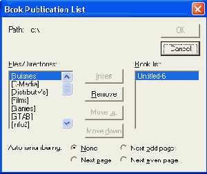 Сбор книги из отдельных частей