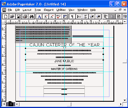 Стандартные элементы страницы-шаблона