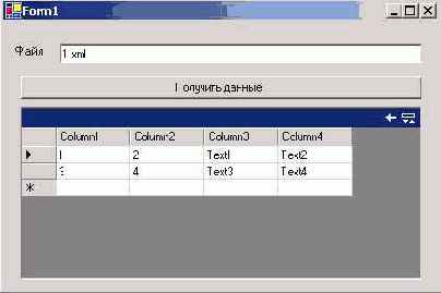 XML-документ в качестве источника данных