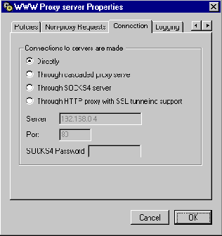 Страничка Connection