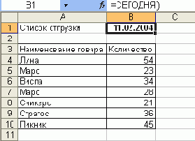 Автоматически обновляемая текущая дата