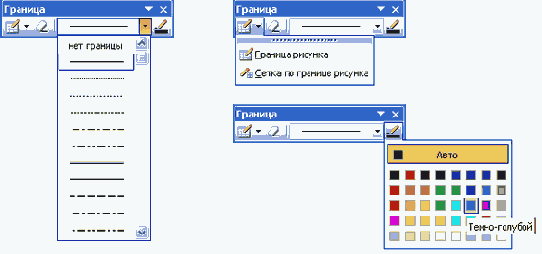 Установка границ рисованием
