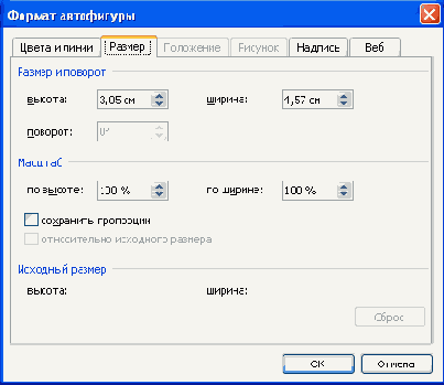 Изменение размера и положения элементов
