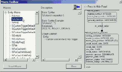 ������������� ����� ����������� � AllFusion ERwin Data Modeler