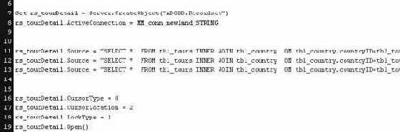 ������������ ����� SQL-��������� � ����������� �� ���������� �����