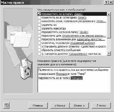 Фильтрация сообщений