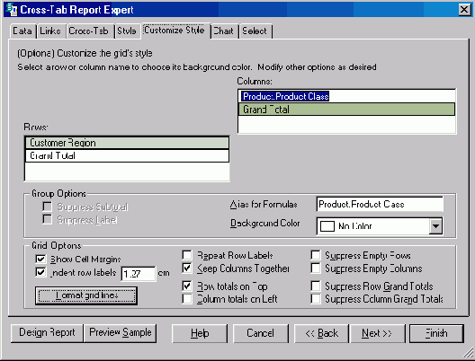 Создание кросс-таблиц (Cross-Tab Report)