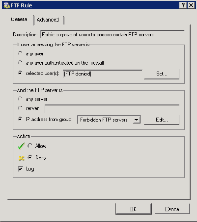 ��������� �������� FTP (FTP Policy)