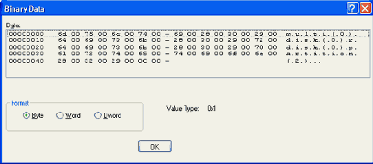 ���� Binary Data ��������� �������������