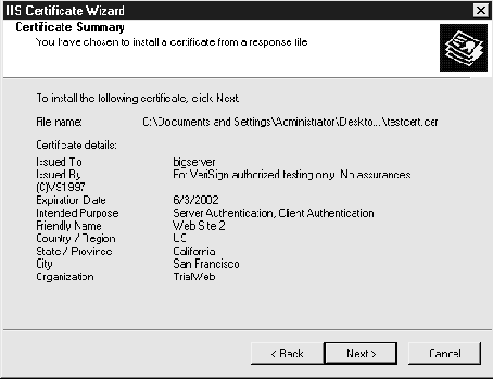 Установка цифрового сертификата