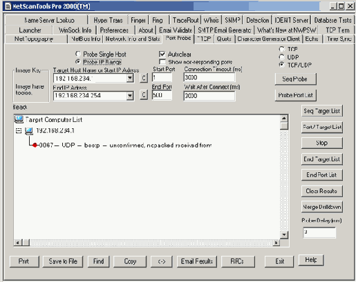 NetScan Tools Pro 2000 является