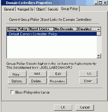 Объект политики групп Default Domain Policy