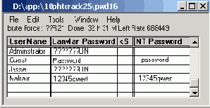 Утилита L0phtcrack с помощью обновленного