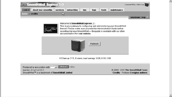 Администрирование межсетевого экрана SmoothWall