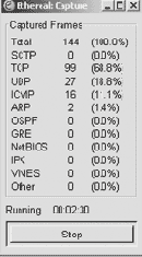 Запуск сеанса перехвата