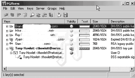Применение PGP
