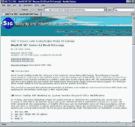 поиск SST в файле NTOSKRNL.EXE по перекрестным ссылкам
