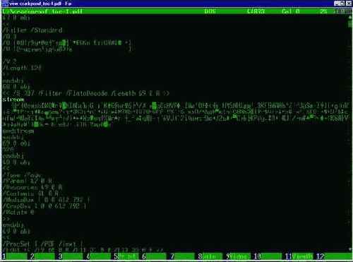 схематичное представление структуры PDF-файла