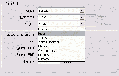 Список единиц измерения линейки