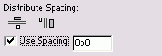 ����� Use Spacing � ������� Distribute